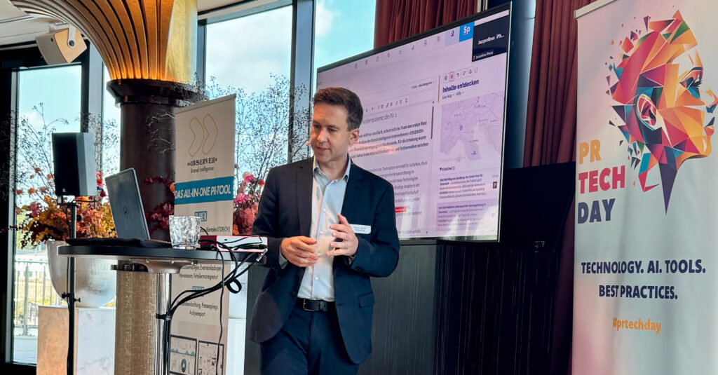 Stephan Ifkovits beim 2. PR Tech Day in Düsseldorf 2025